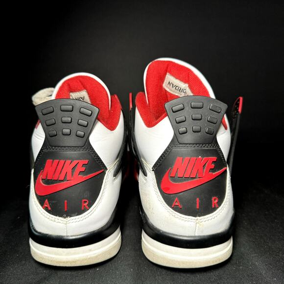 Size 10.5 - Nike Air Jordan 4 Retro OG Fire Red 2020 Men's Shoes - Picture 7 of 10
